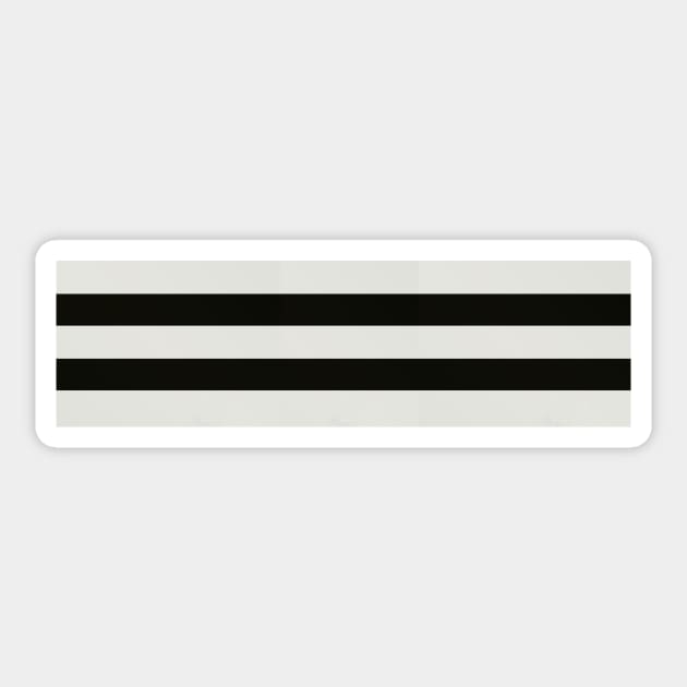 D-Day Stripes (Horizontal) Sticker by rgrayling